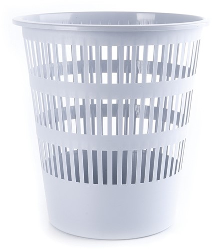 Afvalbak, gaas, 12 L, grijs