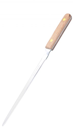 Briefopener, 247 mm, hout/zilver