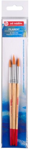 Penseel Talens Art Creation filament rond assorti set à 3 stuks