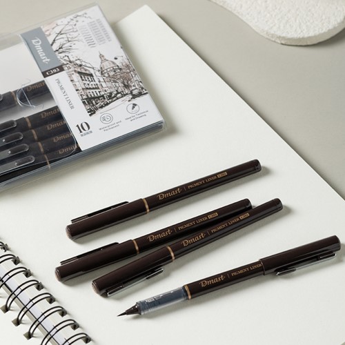 Pigmentliner zwart - 10 stuks