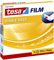 Dubbelzijdig plakband tesafilm®, 33mx19mm, transparant