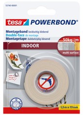 Dubbelzijdig montagetape tesa® Powerbond Indoor, 1,5mx19mm, wit-2