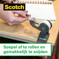 Plakbandhouder Scotch by Karim Rashid zwart + 1 rol magic tape 19mmx7.5m-1