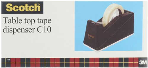 Plakbandhouder Scotch C10, verzwaard, zwart
