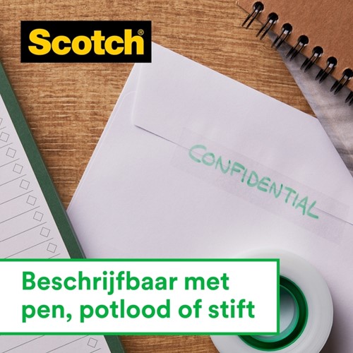 Plakband Scotch Magic 810 19mmx15m onzichtbaar + plakbandhouder-3