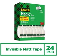 Plakband Scotch Magic 810, 19mmx33m, onzichtbaar mat, 20+4 gratis-2