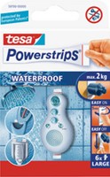 Kleefstrips Powerstrips® waterproof LARGE dubbelzijdig 2kg 6 stuks-3