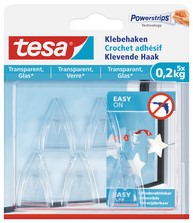 Klevende haak tesa® 1kg transparant 2 stuks-3