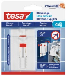 Klevende Spijker tesa® tegels & metaal 3kg verstelbaar wit 2 stuks-3