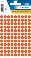 Etiket HERMA 1842 rond 8mm rood 540 stuks