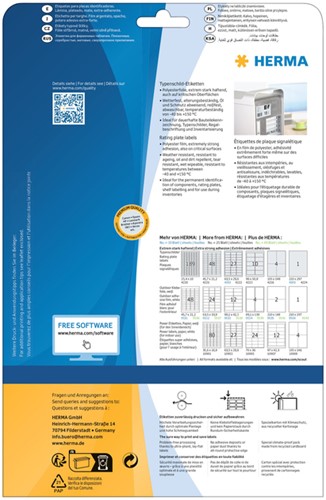 Etiket HERMA 4222 63.5x29.6mm weerbestendig zilver 675 stuks-1