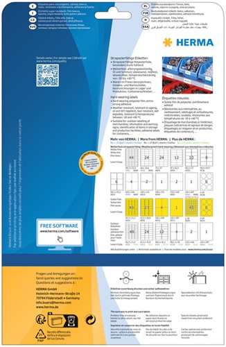 Etiket HERMA 8034 30mm rond weerbestendig geel 1200 stuks-1