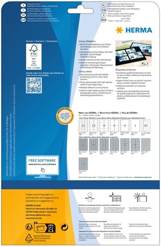 Etiket HERMA 4915 199.6x143.5mm glossy wit 50 stuks-1
