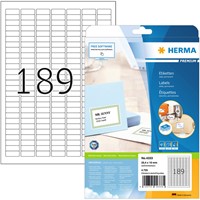 Etiket HERMA 4333 25.4x10mm A4 4725 stuks