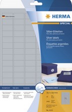 Etiket HERMA 4114 99.1X67.7mm zilver 200 etiketten-2