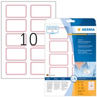 Naambadge etiket HERMA 4410 80x50mm wit/blauw 200 stuks-2