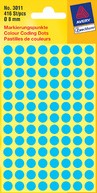 Etiket Avery 3144 rond 12mm geel 270 stuks-2