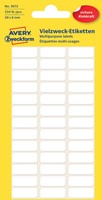 Etiket Avery 3073 20x8mm wit 234 stuks