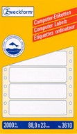 Etiket Avery Zweckform 3615 88.9x35.7mm 1-baans wit 4000stuk-2