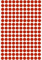 Etiket HERMA 2212 rond 8mm rood 5632 stuks-1
