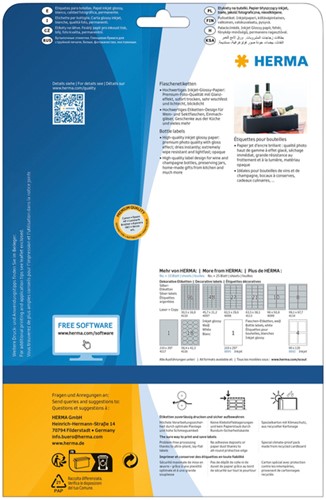 Etiket HERMA 8895 210x297mm A4 glossy wit 10 stuks-1