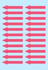 Etiket HERMA 4143 38x7mm pijl rood 88stuks-2