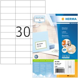 Etiket HERMA 4456 70x29.7mm premium wit 3000 stuks