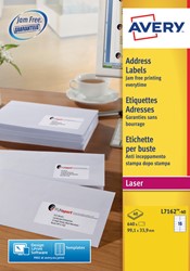 Etiket Avery L7162-40 99.1x33.9mm wit 640 etiketten