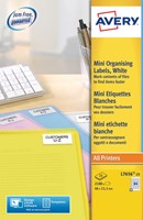 Etiket Avery L7656-25 46x11.1mm wit 2100 stuks