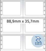 Etiket HERMA 8220 88.9x35.7mm 2-baans wit 8000stuks-3
