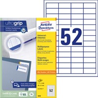 Etiket Avery 3650 48x21mm wit 5200 stuks-2
