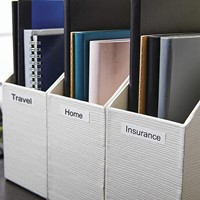 Labeltape Dymo LabelManager D1 polyester 9mm zwart op wit 10 stuks-3