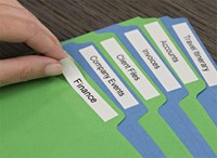 Labeltape Dymo LabelManager D1 polyester 9mm zwart op wit 10 stuks-13