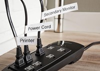 Labeltape Dymo LabelManager D1 polyester 9mm zwart op wit 10 stuks-14