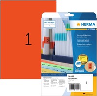 Etiket HERMA 4422 210x297mm A4 verwijderbaar rood 20 stuks