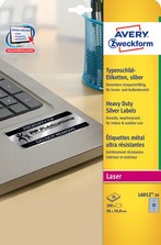 Etiket Avery L6013-20 210x297mm zilver 20 etiketten-2