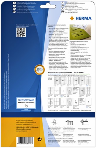 Etiket HERMA 8016 45.7x21.2mm transparant 1200 etiketten-2