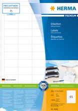 Etiket HERMA 4607 48.3x16.9mm premium wit 12800stuks-2