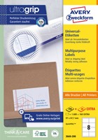 Etiket Avery 3660-200 97x67.7mm wit 1600 stuks