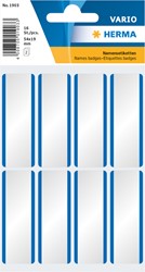 Naambadge etiket Etiket HERMA 1903 54x19mm wit blauw