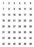 Etiket HERMA 4124 12mm getallen 1-240 240 stuks-2