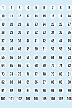 Etiket HERMA 4128 8mm getallen 1-540 540stuks-3