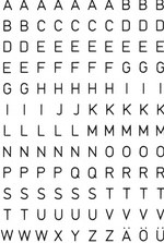 Etiket HERMA 4154 5mm letter A-Z zwart op transparant-3