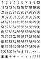 Etiket HERMA 4159 10mm getallen 0-9 zwart-3