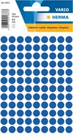 Etiket HERMA 1833 rond 8mm donkerblauw 540 stuks
