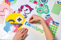 Etiket HERMA 1836 rond 8mm roze 540 stuks-2