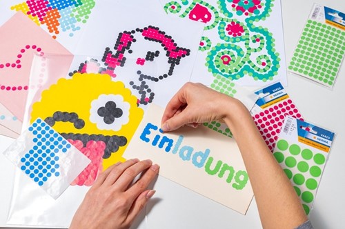 Etiket HERMA 1855 rond 13mm donkergroen 240 etiketten-2