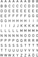 Etiket HERMA 4188 33mm letters O-Z zwart 16stuks-3