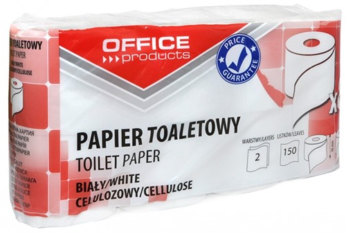 Toiletpapier 2-laags, 150 vel per rol, 8 rollen, wit-2