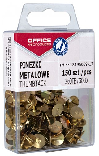 Punaises klassiek, bakje met 150 stuks, goud